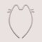 Pusheen Cat Ears Headband Sparkling Glitter Grey Fun Costume Accessory